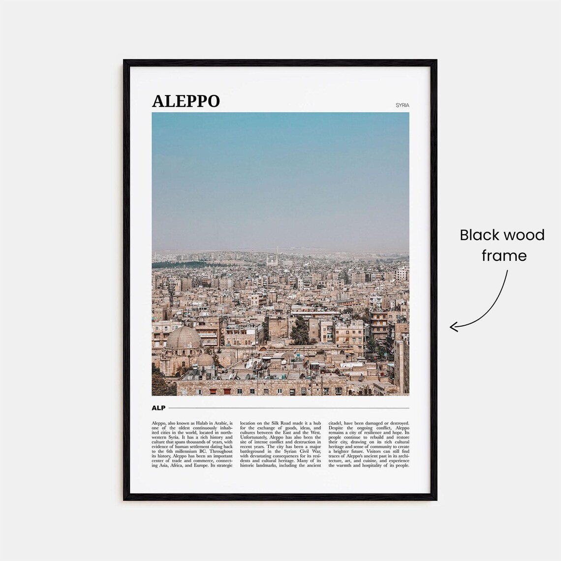 Aleppo Travel Poster, Syria Travel Wall Art - Image 2