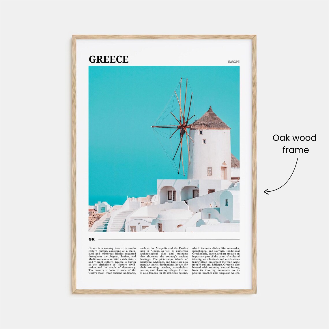 Greece Travel Poster, European Travel Poster Print - Image 3