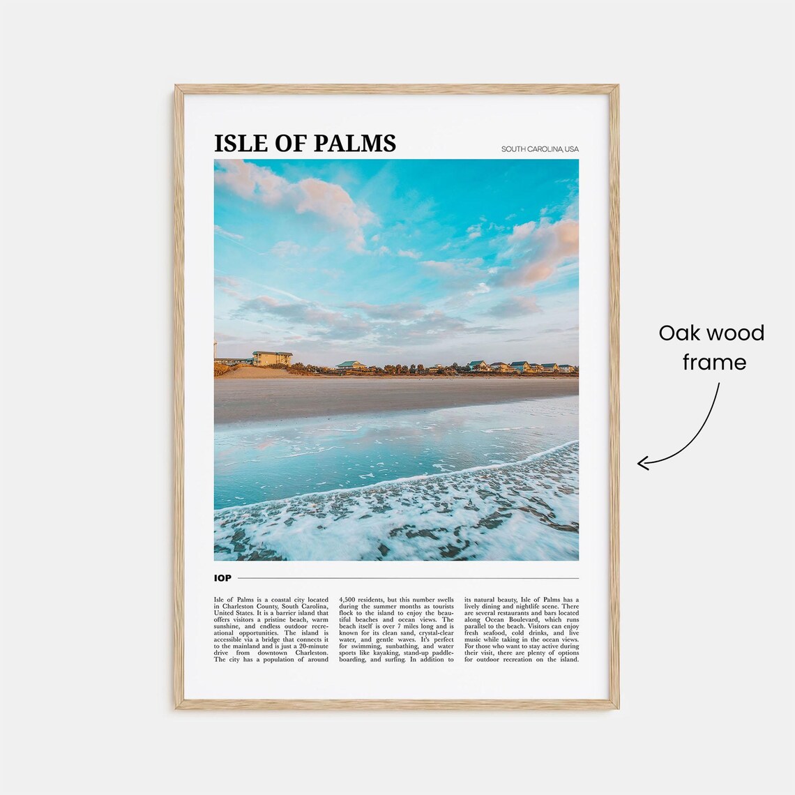 Isle of Palms Travel Poster, South Carolina Art Print - Image 3