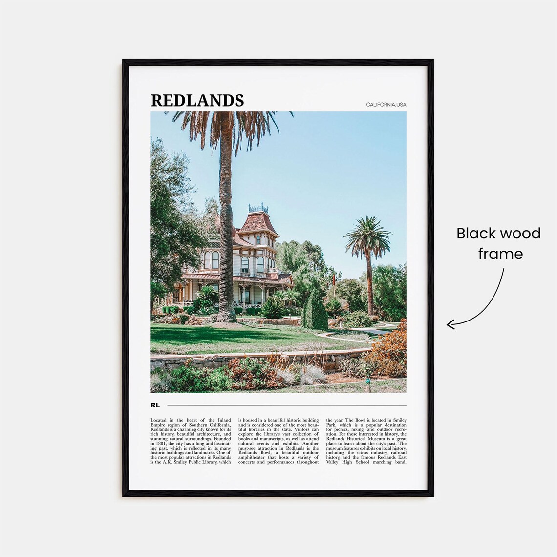 Redlands Travel Poster, California Art Print - Image 2