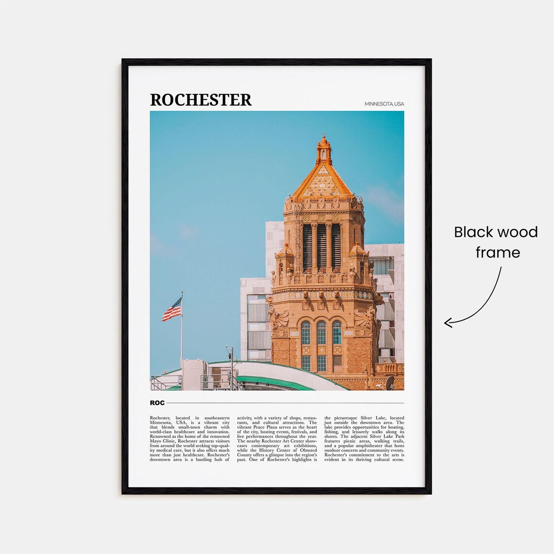 Rochester Travel Poster, Minnesota Wall Art Print - Image 2