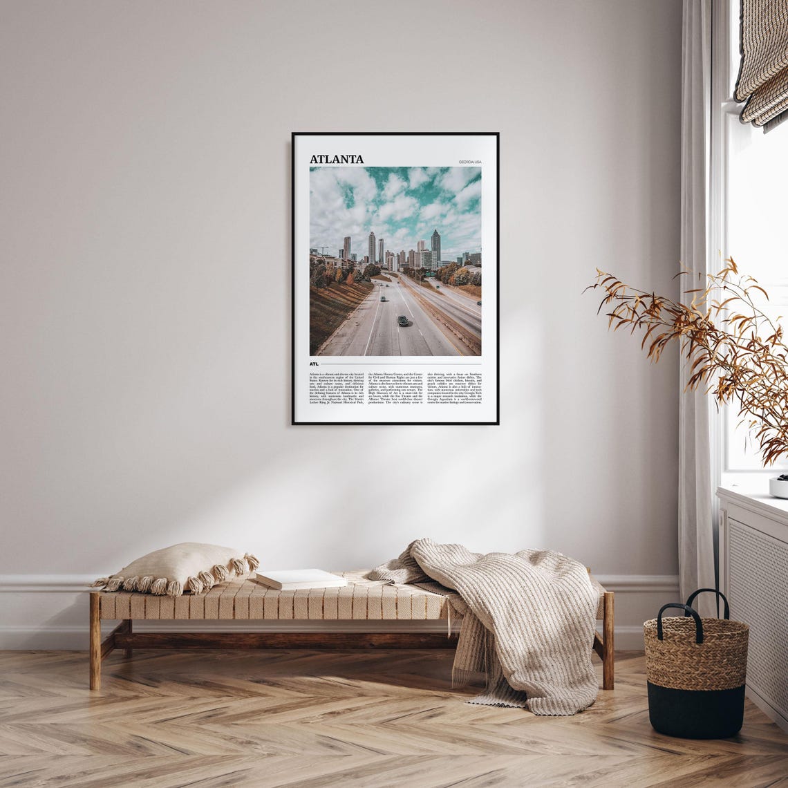 Atlanta Travel Poster No 2 Atlanta Wall Art Atlanta Poster Print Atlanta Photo Atlanta Decor Georgia Usa - Image 4