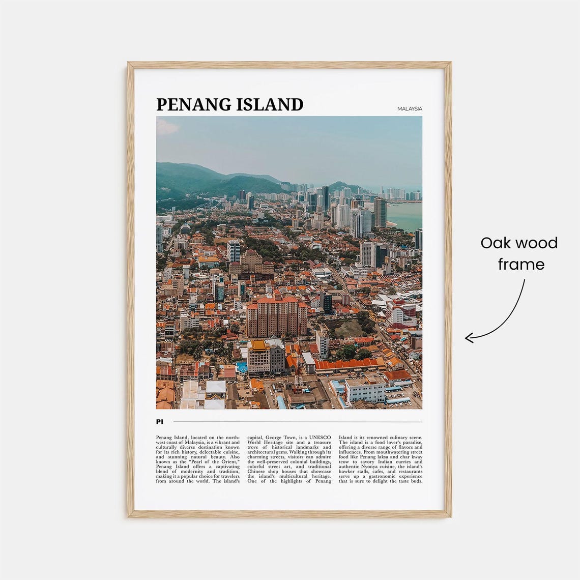 Penang Island Travel Poster Penang Island Wall Art Penang Island Poster Print Penang Island Photo Penang Island Decor Malaysia - Image 3