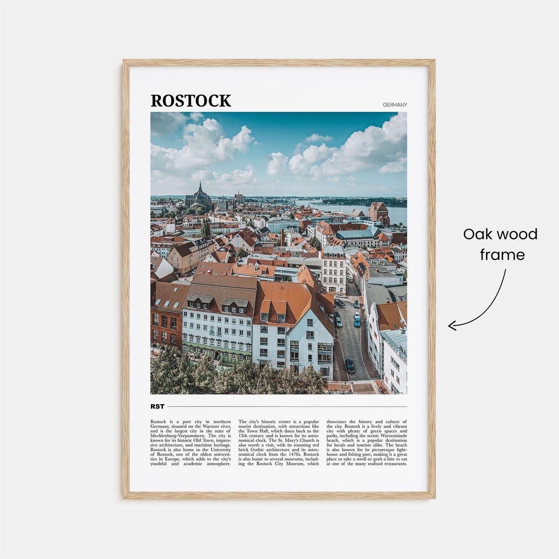 Rostock Travel Poster Rostock Wall Art Rostock Poster Print Rostock Photo Rostock Decor Germany - Image 3