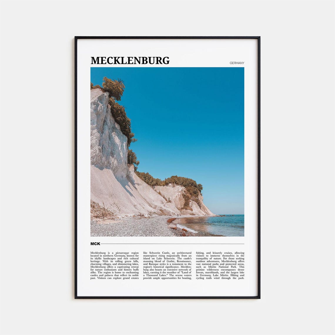 Mecklenburg Vorpommern Travel Poster Mecklenburg Wall Art Mecklenburg Poster Print Mecklenburg Photo Mecklenburg Decor