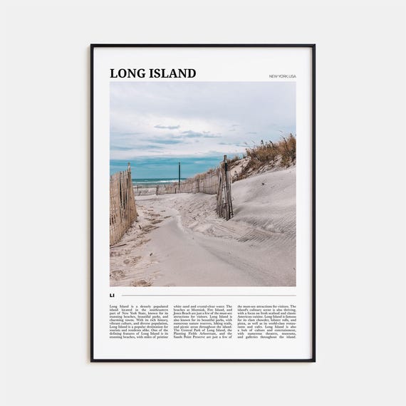 Long Island Travel Poster, New York Art Print