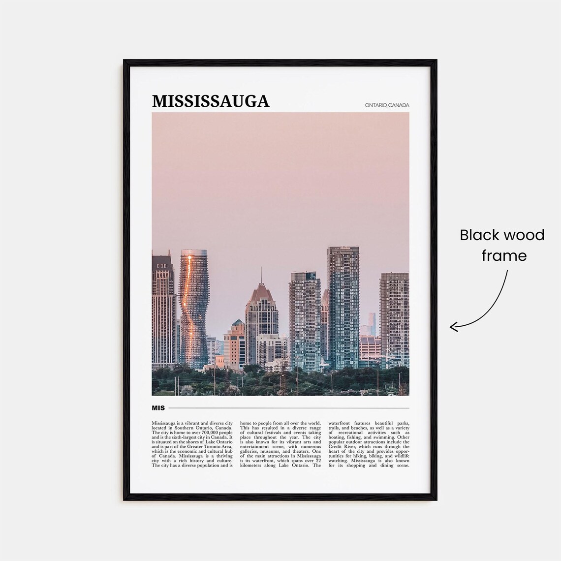 Mississauga Travel Poster, Ontario Canada Art Print - Image 2