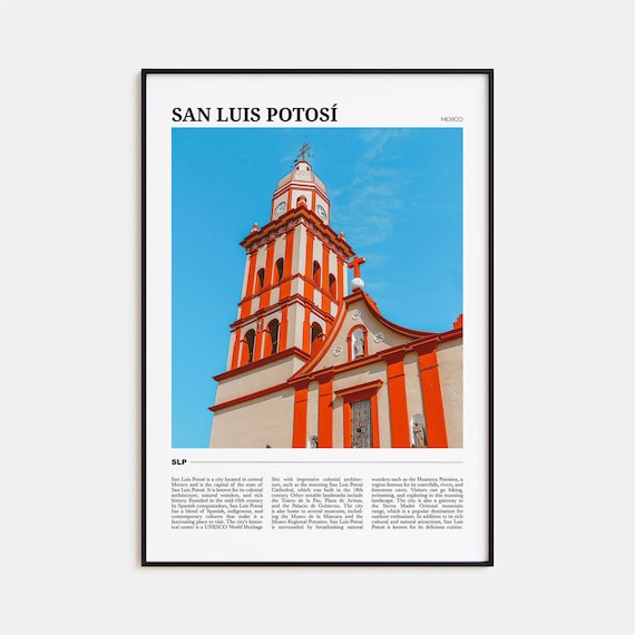San Luis Potosi Travel Poster, Mexico Art Print