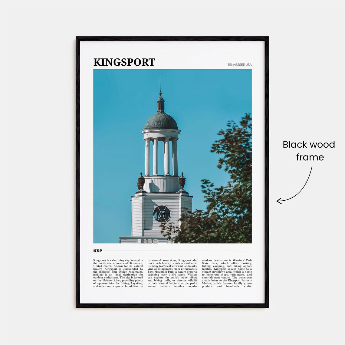 Kingsport Travel Poster Kingsport Wall Art Kingsport Poster Print Kingsport Photo Kingsport Decor Tennessee Usa - Image 2