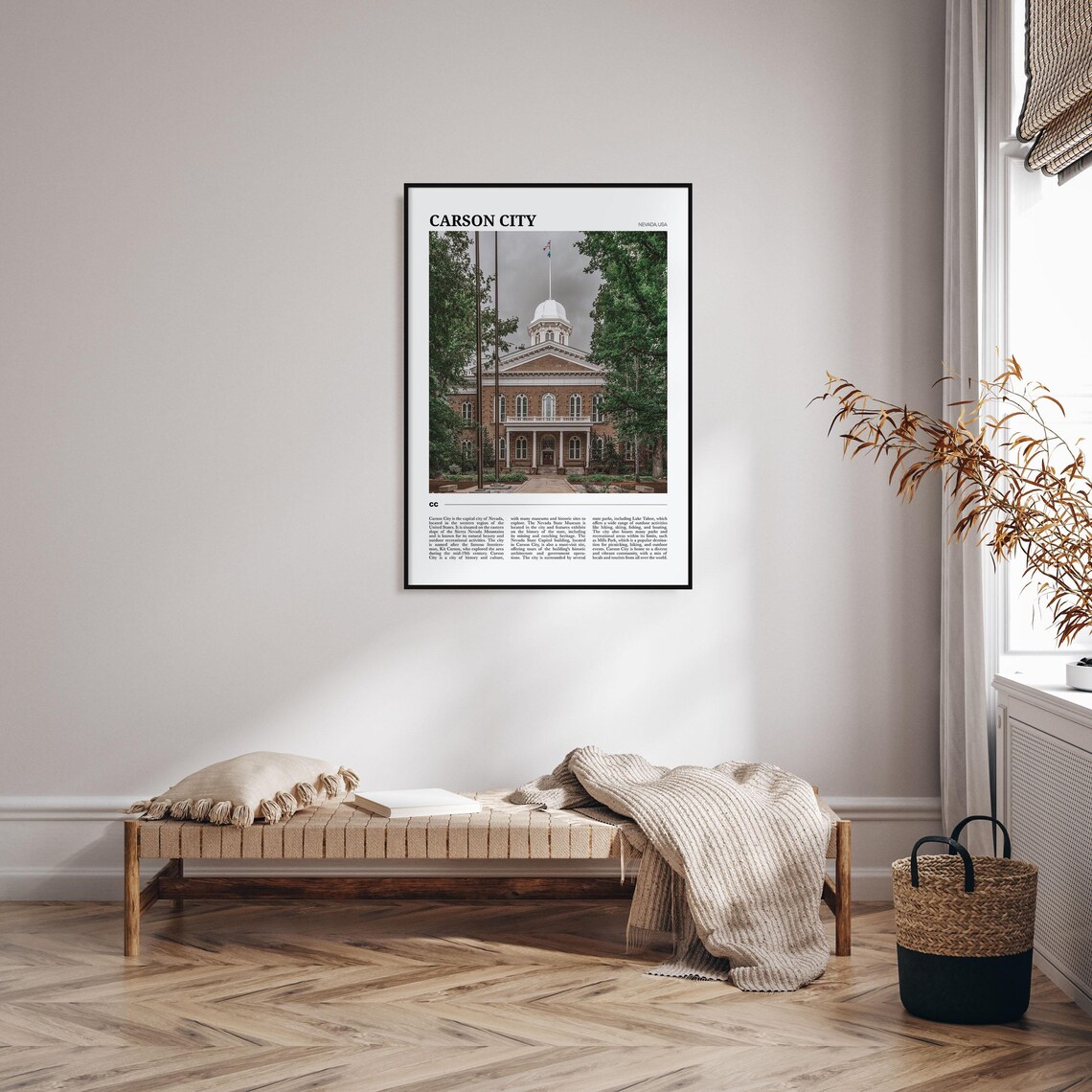 Carson City Nevada State Capitol Building Historic Photo Travel Poster - Image 4