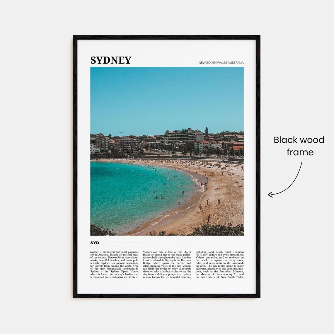 Sydney Travel Poster, New South Wales Australia - Image 2
