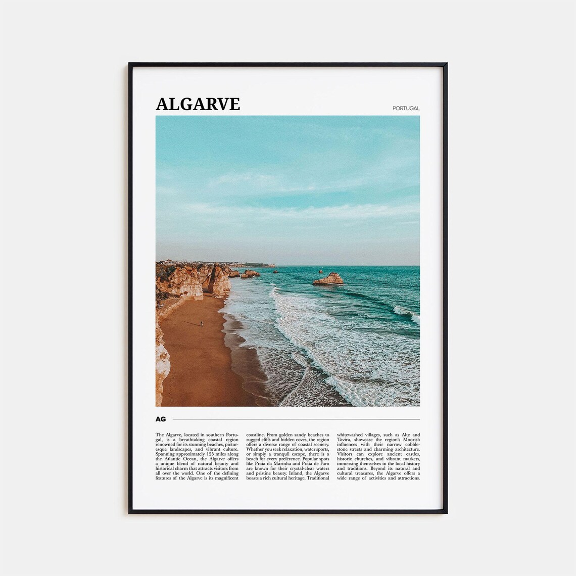 Algarve Portugal Decor Travel Poster
