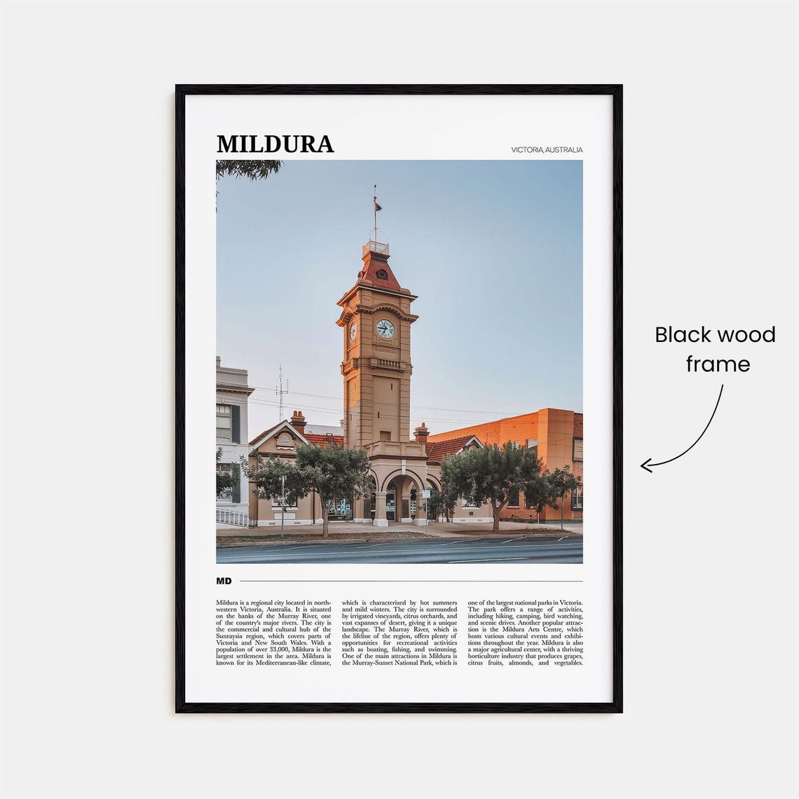 Mildura Travel Poster Mildura Wall Art Mildura Poster Print Mildura Photo Mildura Decor Victoria Australia - Image 2