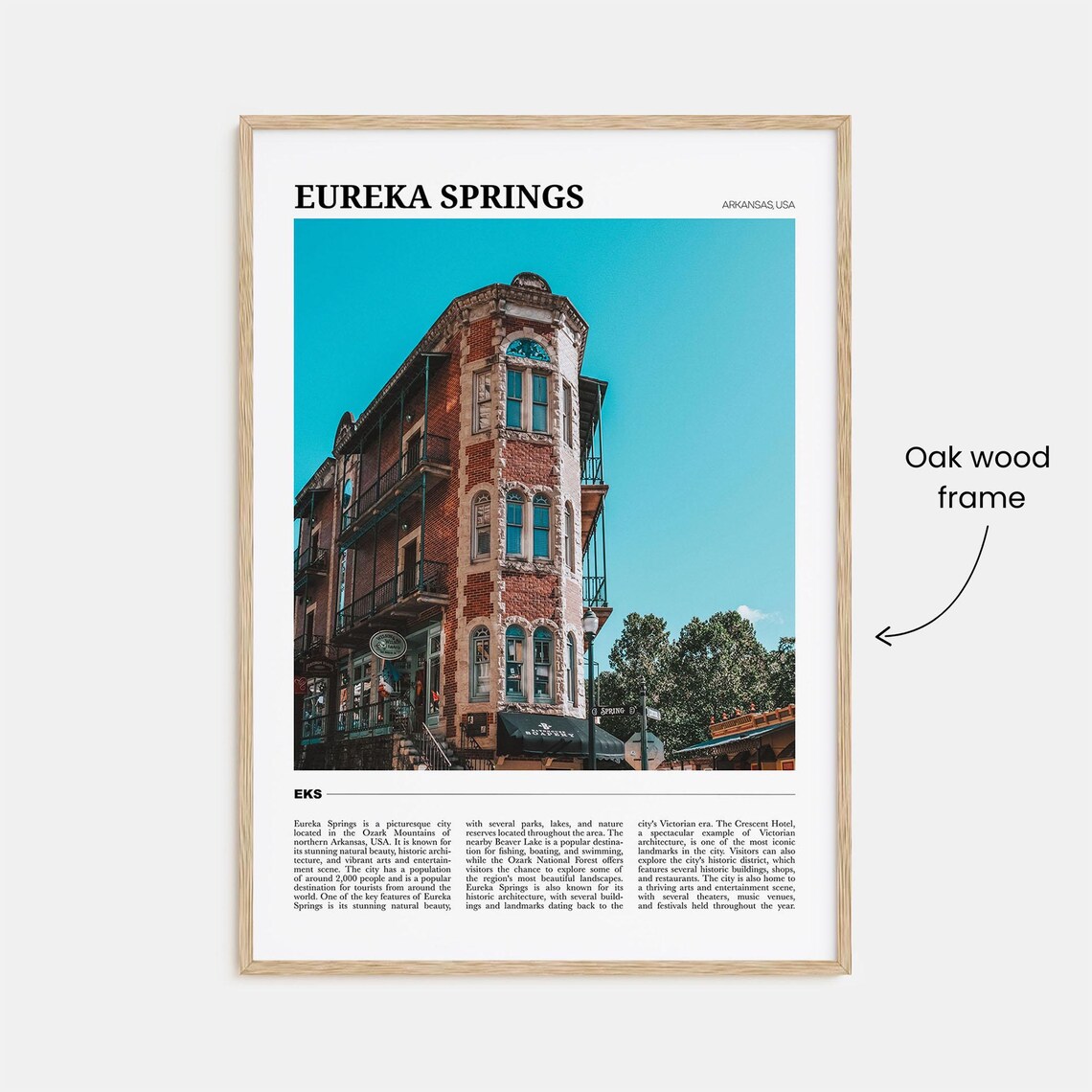 Eureka Springs Travel Poster, USA Wall Art Print - Image 3