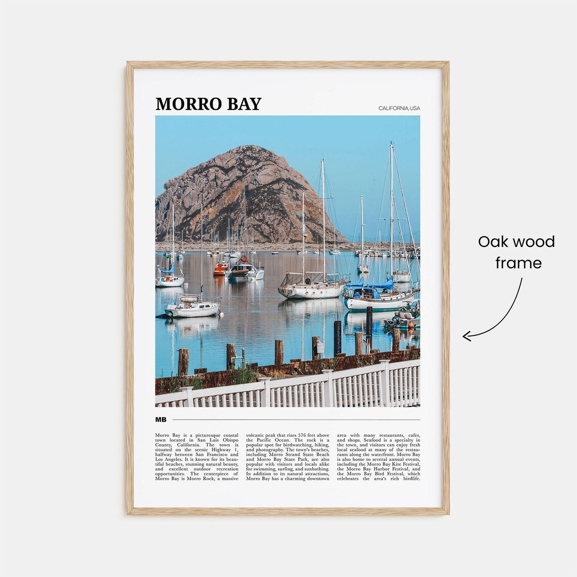 Morro Bay Travel Poster, California USA Art Print - Image 3