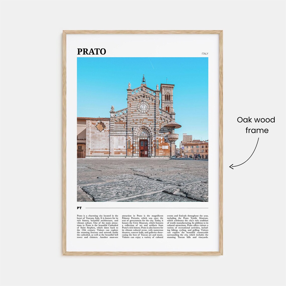 Prato Italy Cathedral of Saint Stephen Plaza Travel Photo Poster - Image 3