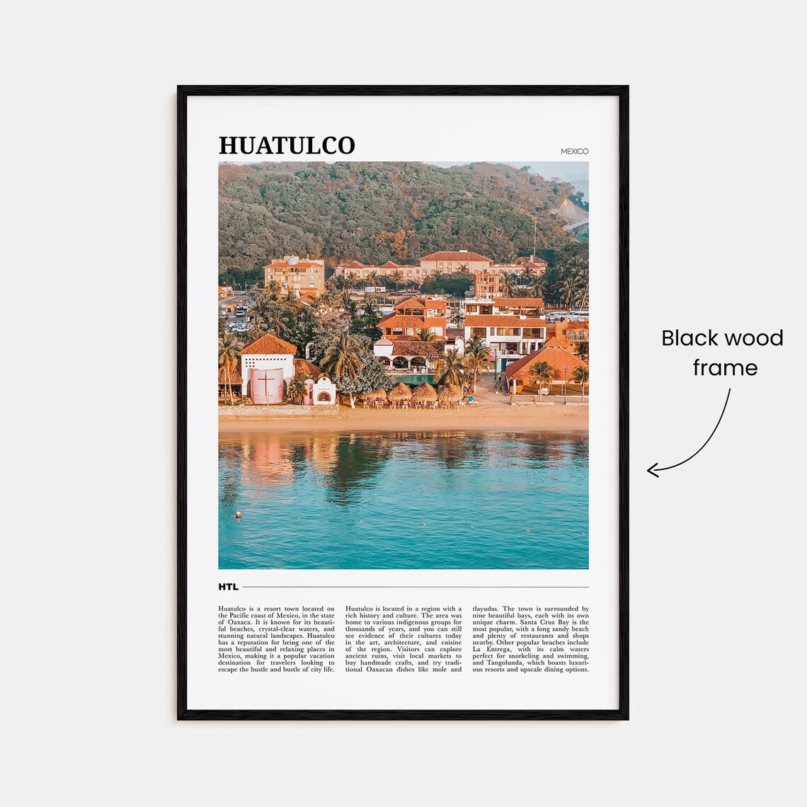 Huatulco Travel Poster, Mexico Wall Art Print - Image 2