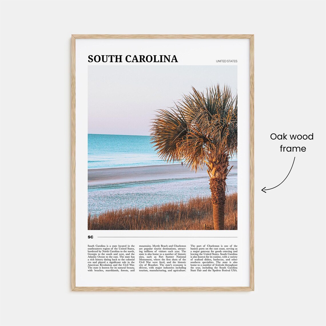 South Carolina Travel Poster No 2, Travel Poster - Image 3