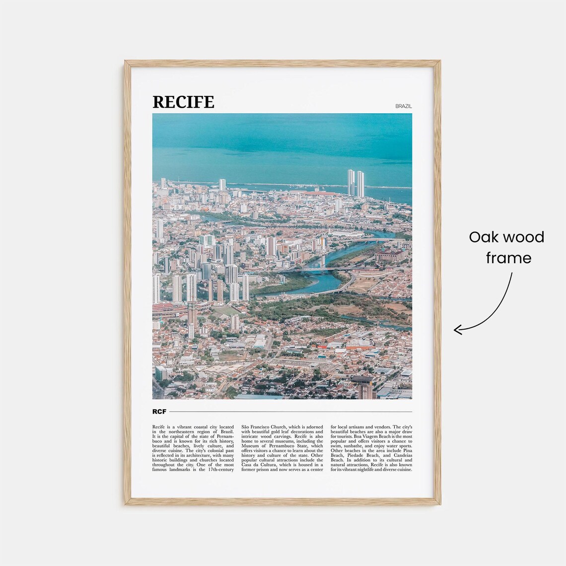 Recife Travel Poster, Brazil Wall Art Print - Image 3