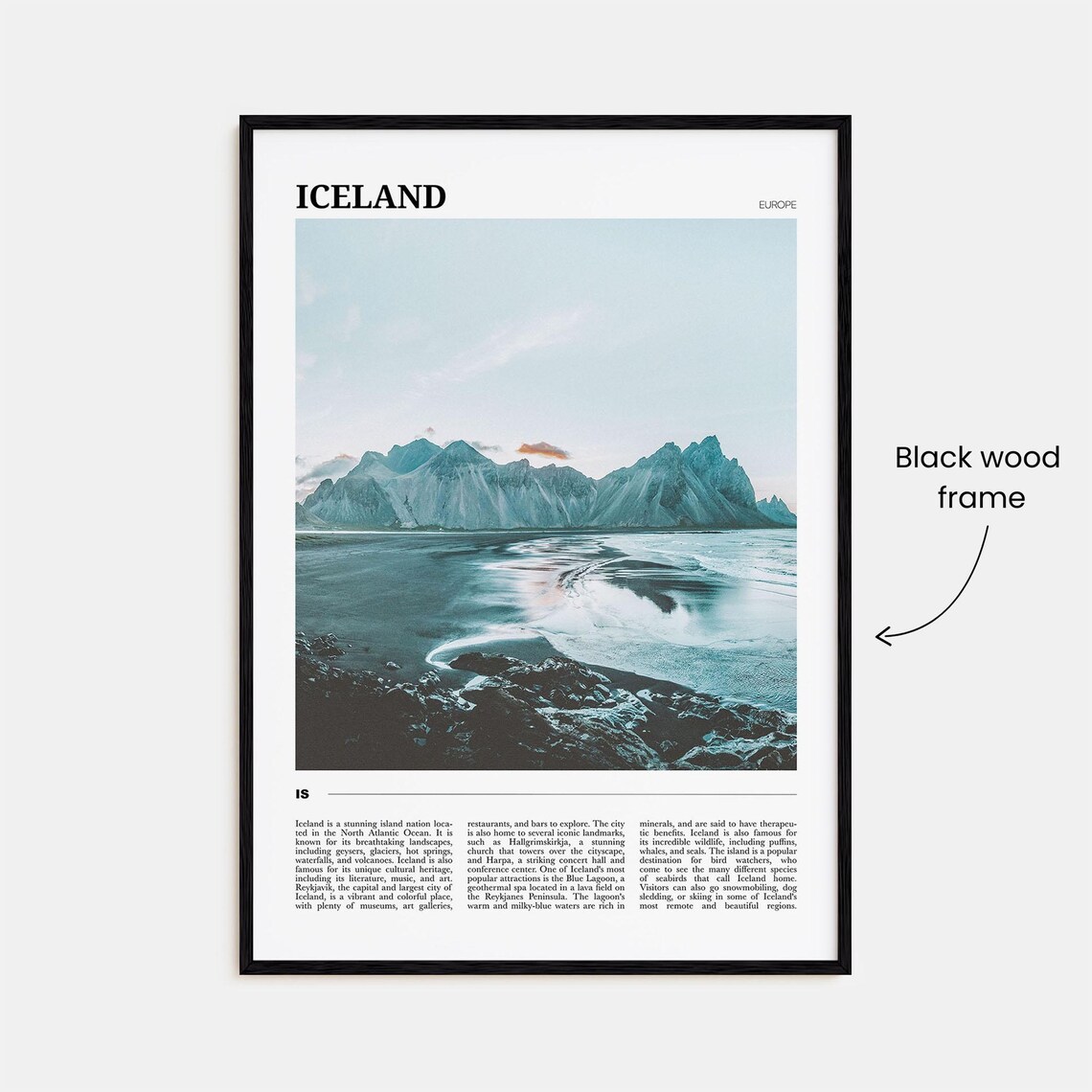 Iceland Travel Poster, Europe Wall Art - Image 2