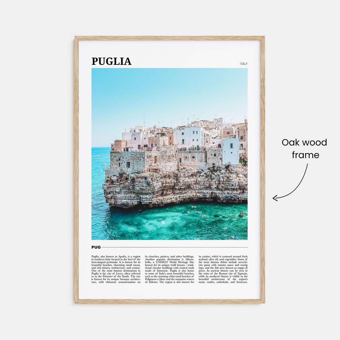 Puglia Travel Poster, Italy Wall Art Print - Image 3