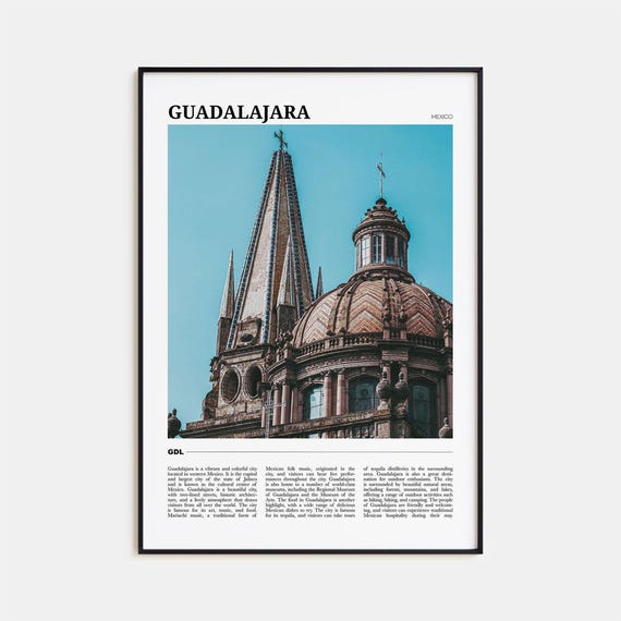 Guadalajara Travel Poster Guadalajara Wall Art Guadalajara Poster Print Guadalajara Photo Guadalajara Decor Mexico