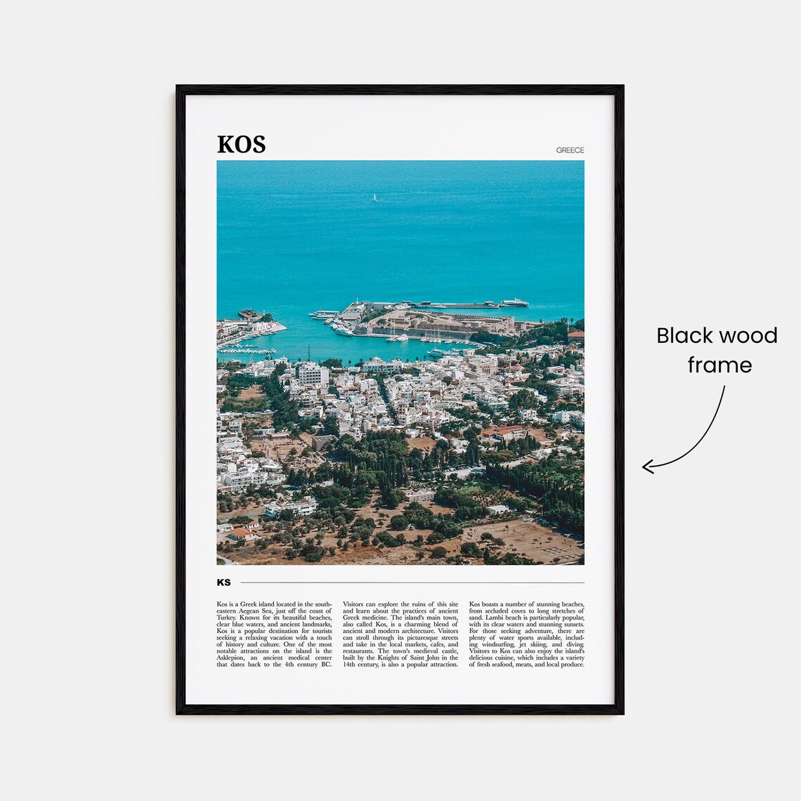 Kos Travel Poster, Greece Wall Art Print - Image 2