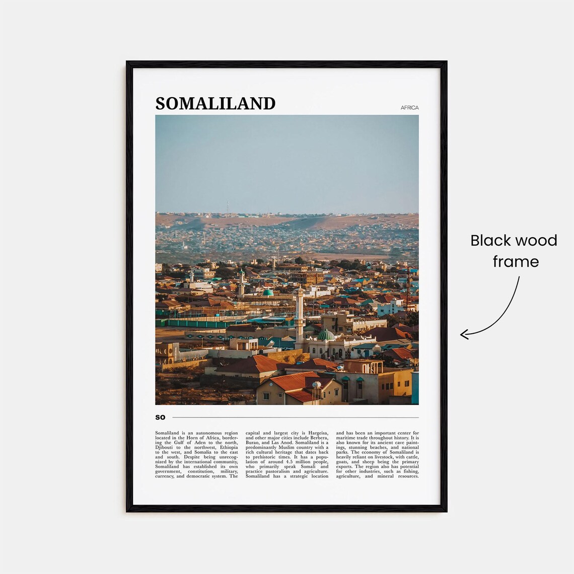 Somaliland Travel Poster, Africa Wall Art Print - Image 2