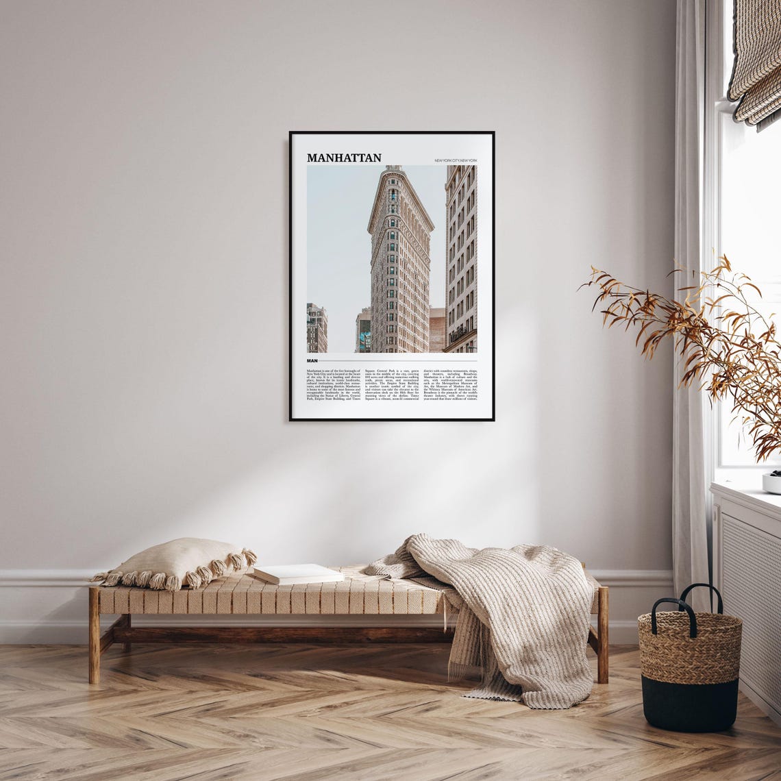 Manhattan New York Flatiron Building Street Travel Poster Series - Image 4
