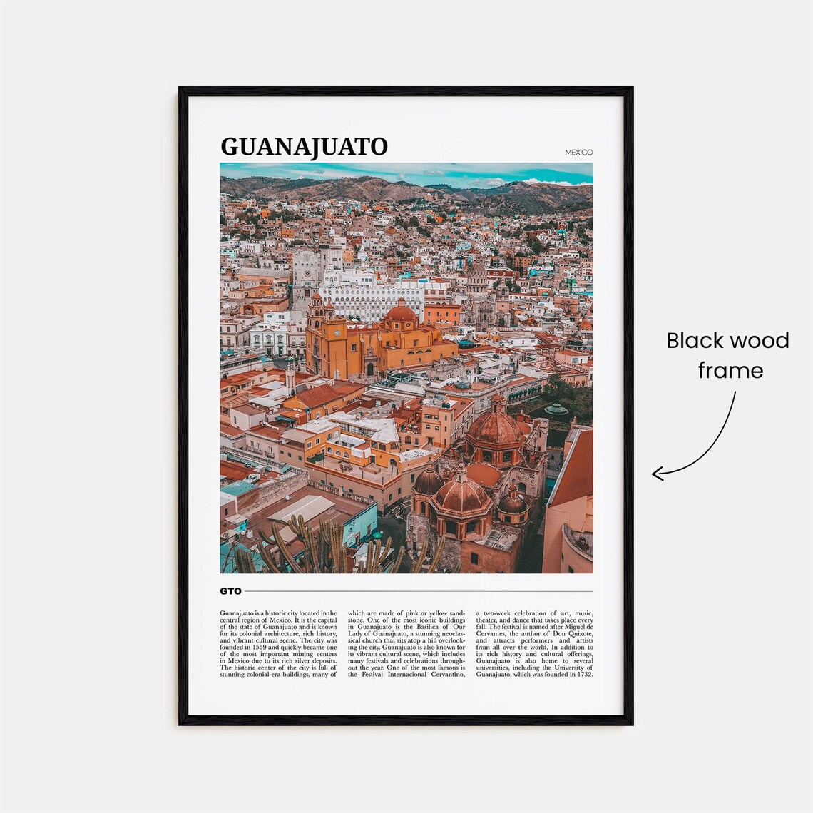 Guanajuato City Travel Poster, Mexico Art Print - Image 2