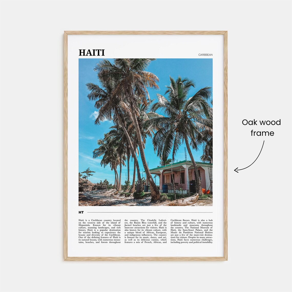 Haiti Travel Poster, Caribbean Decor Art Print - Image 3