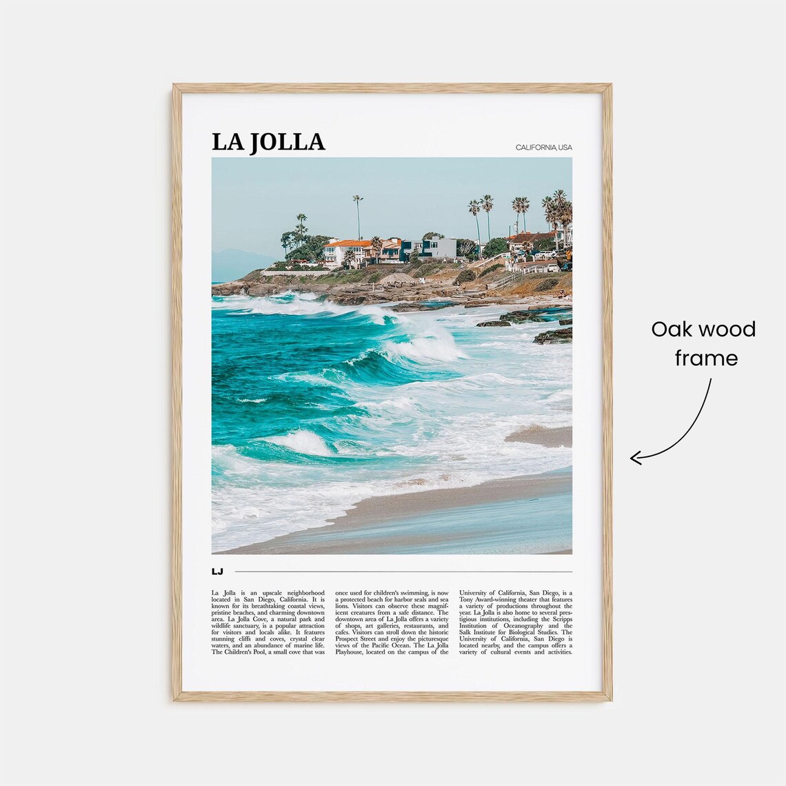 La Jolla Travel Poster, California USA Travel Poster - Image 3