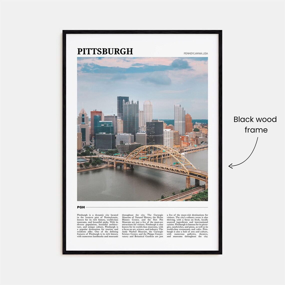 Pittsburgh Travel Poster, Pennsylvania Wall Art Print - Image 2
