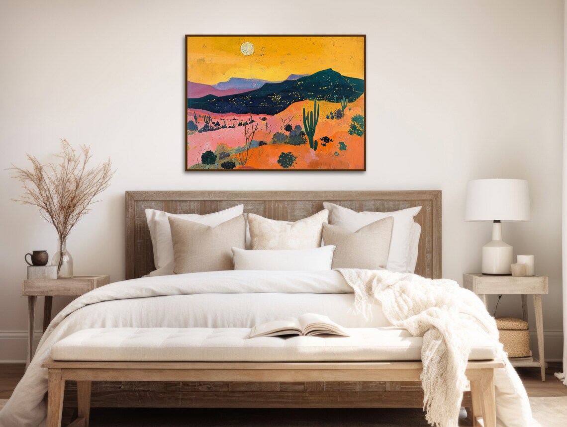 Western Desert Mesa Art Print, Vintage Southwest - Image 2