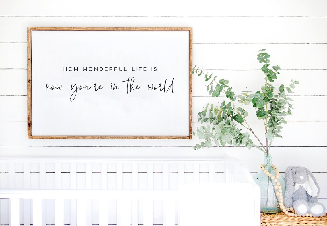 Minimalist Nursery Decor Art Print for Baby Room