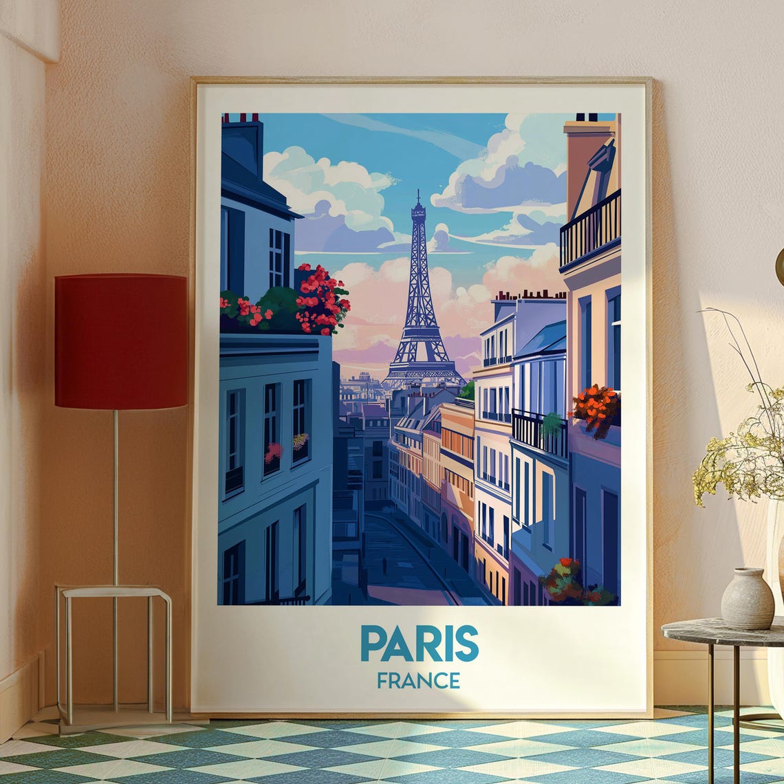 Paris Eiffel Tower Travel Gift Wall Art Print - Image 2