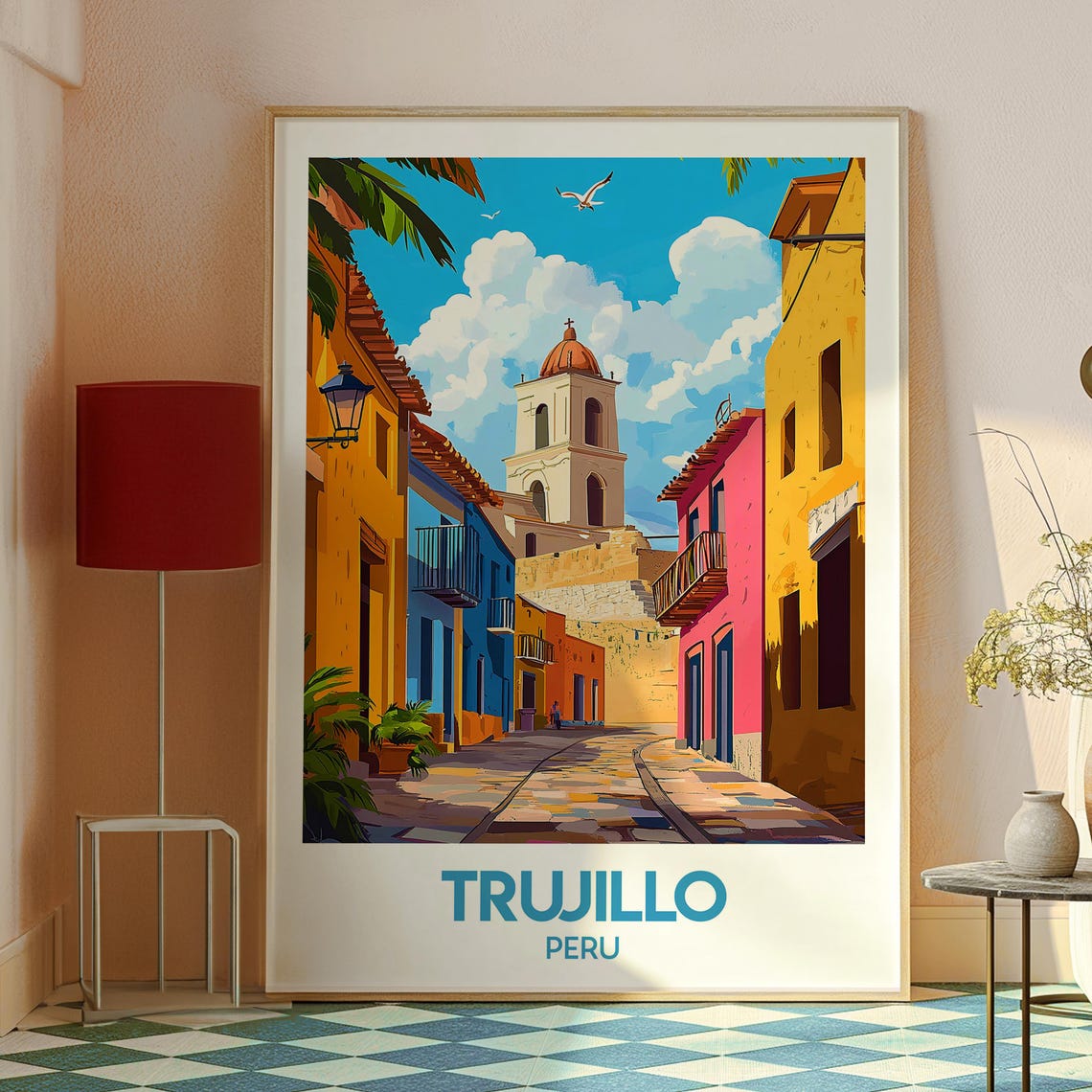 Trujillo Poster Puno Art Peru Travel Print Wall Backpacking South America - Image 2