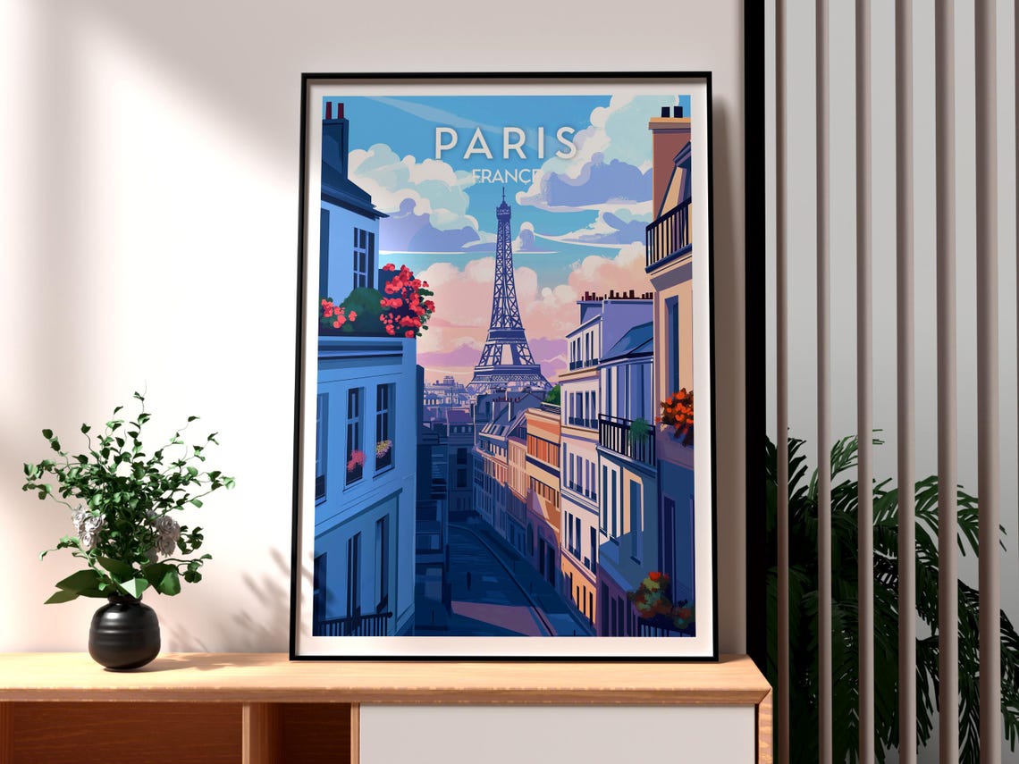 Paris France Wall Art Travel Gift Art Print