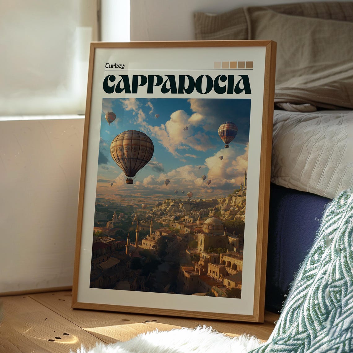 Cappadocia Travel Poster, Turkish Hot Air Balloon - Image 3