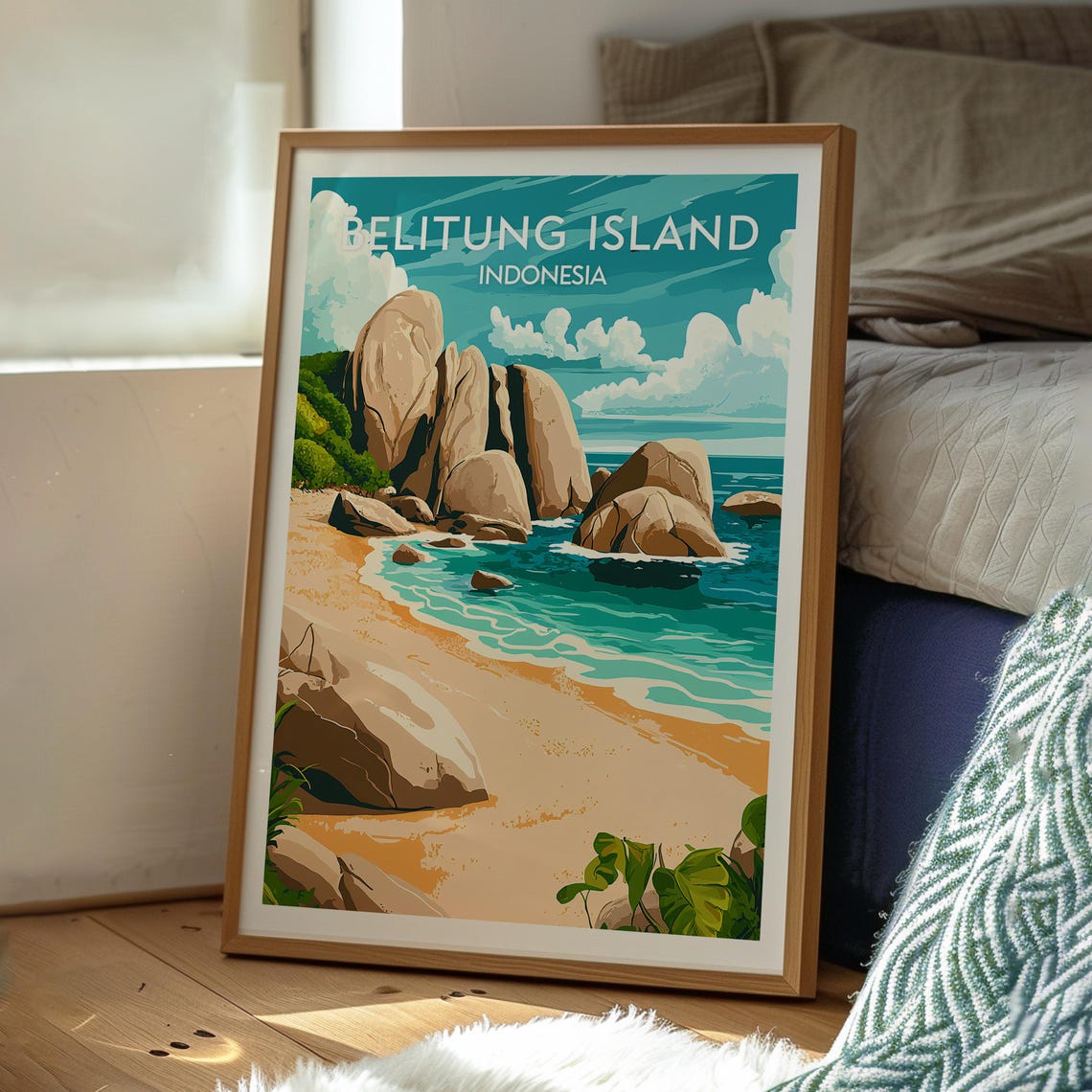 Belitung Island Travel Print Wall Art Sumatra Poster Backpacking Gift Indonesia - Image 3