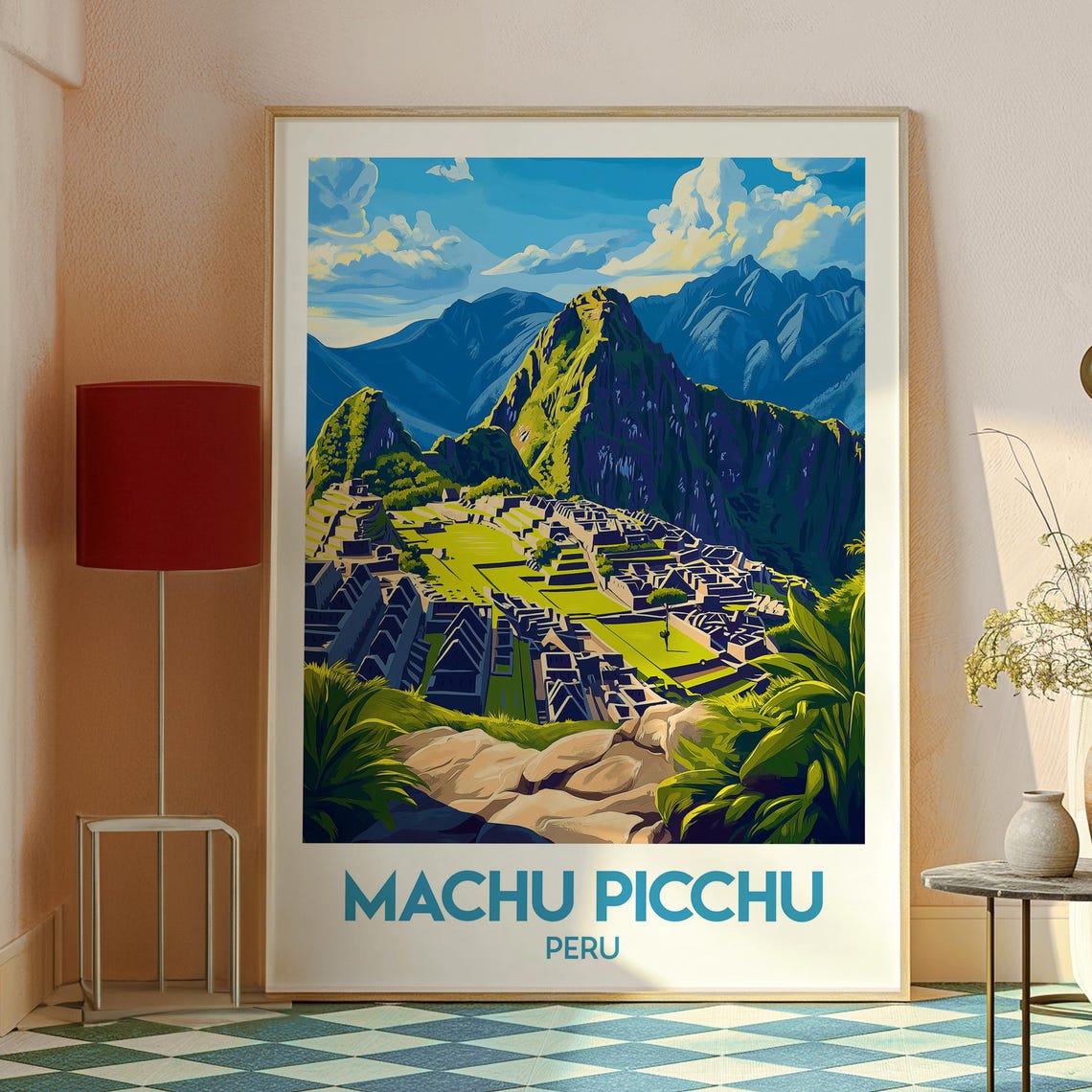 Machu Picchu Travel Poster, Peru World Wonder - Image 2