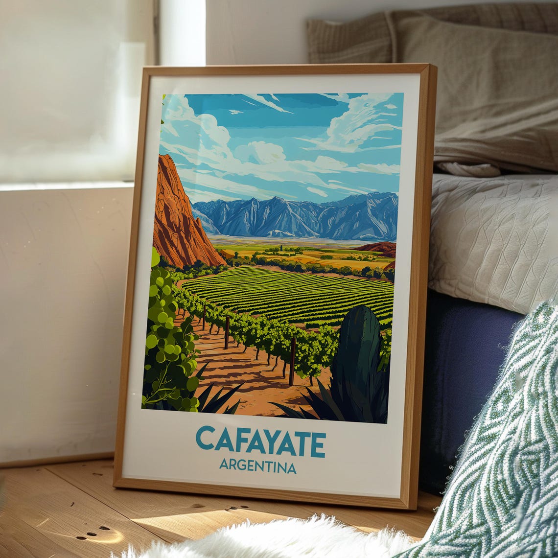 Cafayate Travel Print Argentina Wall Art South America Poster Gift For Traveller - Image 3