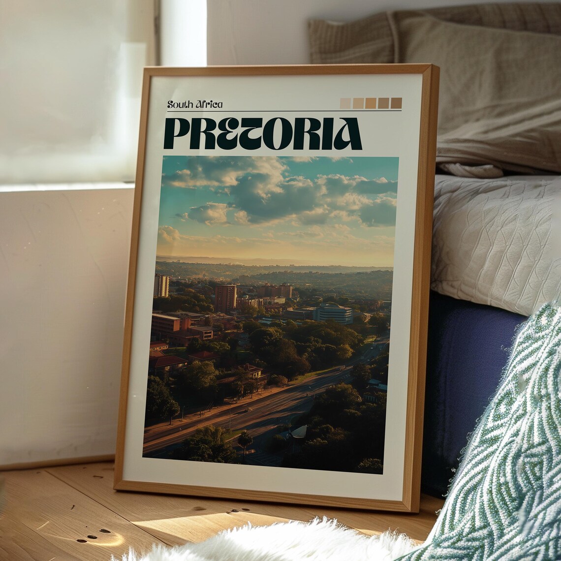 Pretoria South Africa Travel Poster, African Wildlife - Image 3