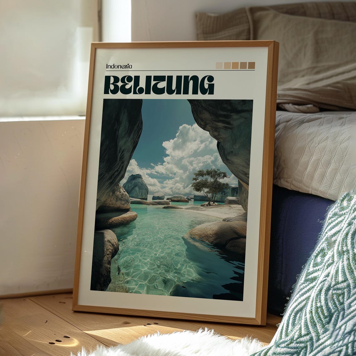 Belitung Island Travel Print Wall Art Sumatra Poster Backpacking Gift Indonesia - Image 3