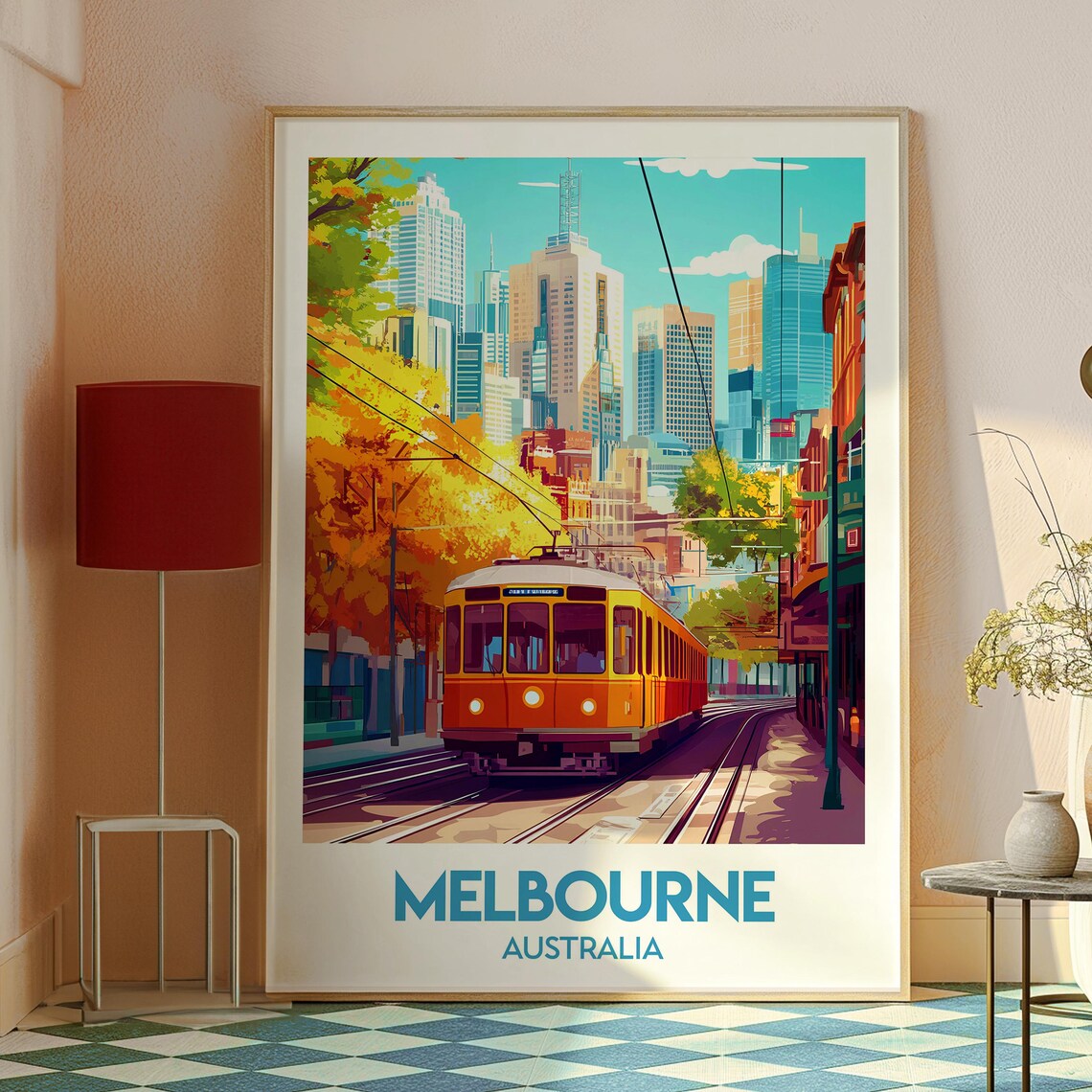 Melbourne Travel Poster, Australia City Wall Art - Image 2