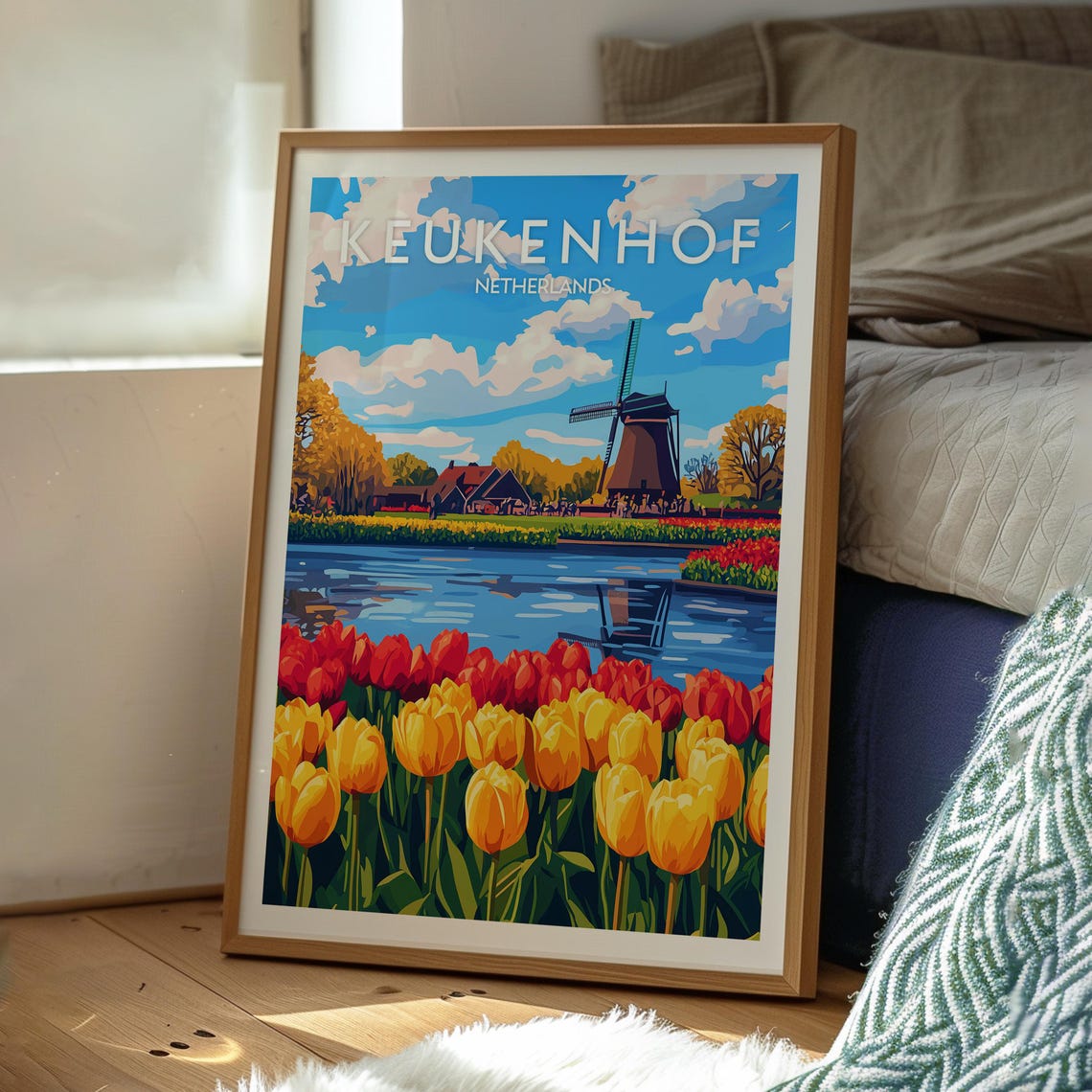 Keukenhof, Netherlands Travel Poster, Holland Gardens - Image 3