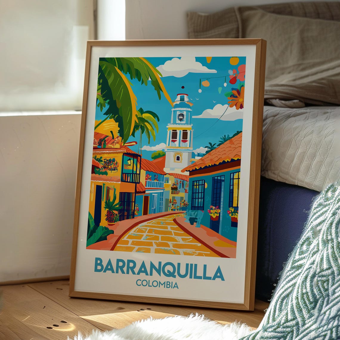 Barranquilla Poster Colombia Travel Print Wall Art Backpacking South America - Image 3