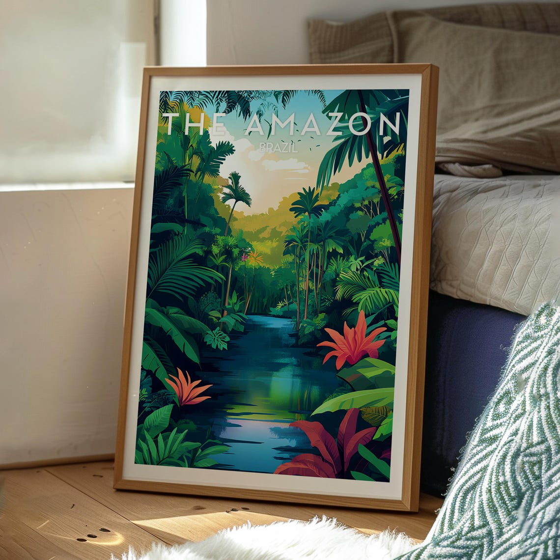 Amazon Rainforest Poster The Wall Art River Print Brazil South America - Image 3