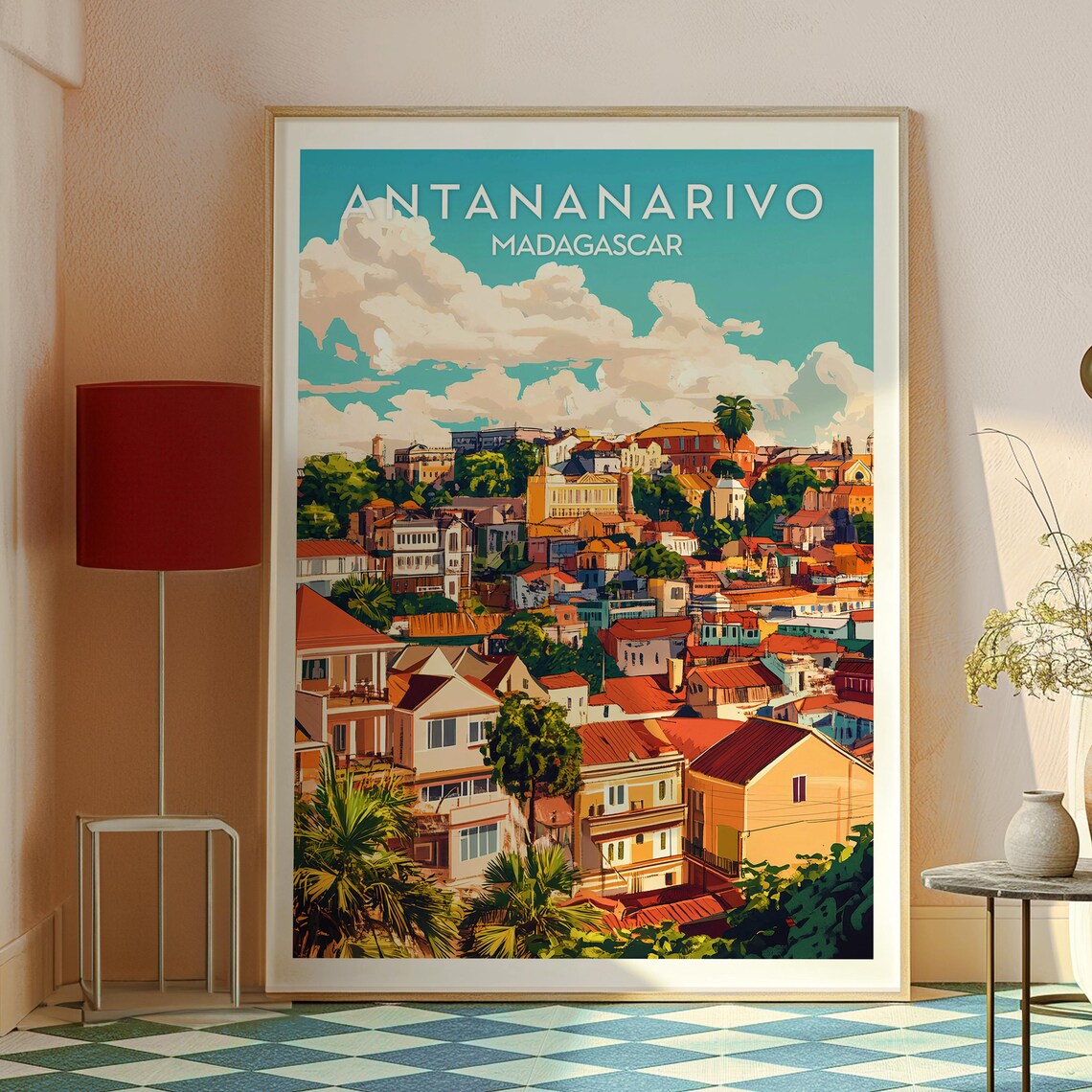 Antananarivo Travel Poster, Madagascar City Art - Image 2