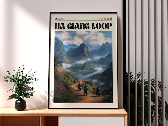 Ha Giang Loop Vietnam Epic Motorbike Karst Mountain Adventure Poster